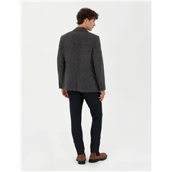 Lacivert Slim Fit Kanvas Pantolon