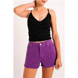Top de encaje Negro
