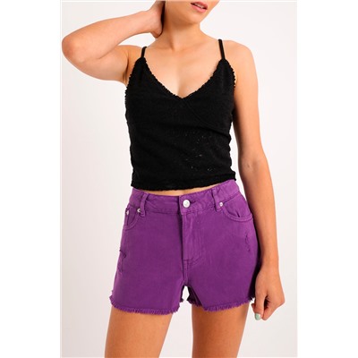 Top de encaje Negro