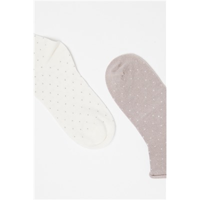 2 pares de calcetines Crudo y topo