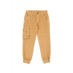 Erkek Çocuk Camel Kanvas Pantolon