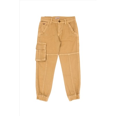 Erkek Çocuk Camel Kanvas Pantolon