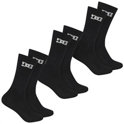 DC Shoes Sport Crew Unisex Socken 3 Paar schwarz DC-02 CREW