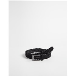 Braided Belt, Men, Black