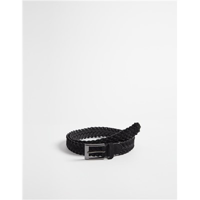 Braided Belt, Men, Black