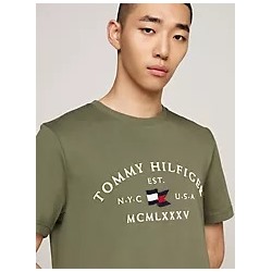 Embroidered Tommy Arch Logo T-Shirt