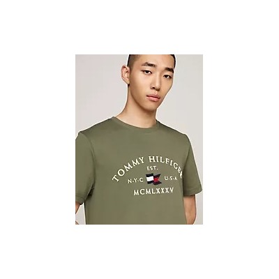 Embroidered Tommy Arch Logo T-Shirt
