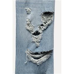 RIPPED MID-RISE WIDE-LEG TRF JEANS