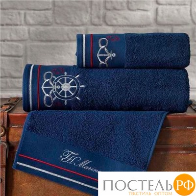 T1210T10123122 Набор полотенец Tivolyo Home NAVY с диффузором тёмно-синий 3 предмета