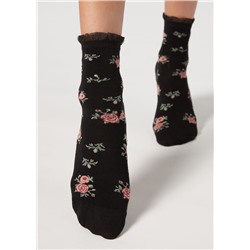 Kurze Socken mit Cashmere