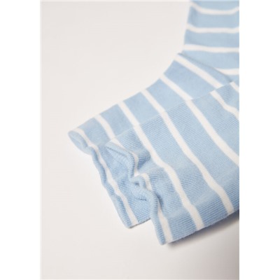 Kurze Socken mit Streifenmuster