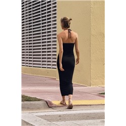 CUT-OUT MIDI DRESS