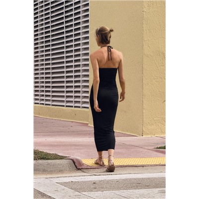 CUT-OUT MIDI DRESS