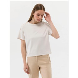 Krem Regular Fit Tişört