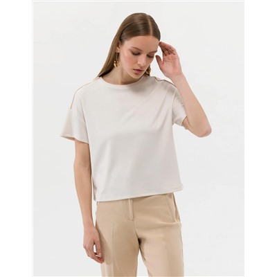 Krem Regular Fit Tişört