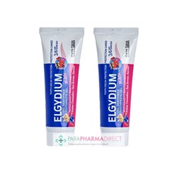 Elgydium Kids Dentifrice Protection Caries Arôme Grenadine 3-6 ans 2x50mlLot  × 2