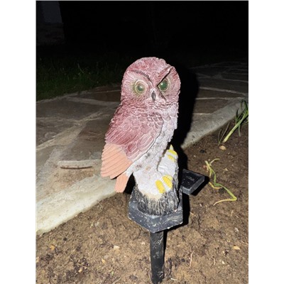 🦉 Интересные садовые фигуры в виде Совы  По весу очень лёгкие ~ гр 200, работают от солнечной батареи