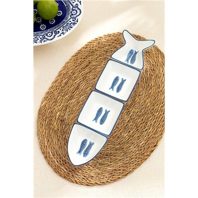 Marine 4 Parça Sunum Tabağı
