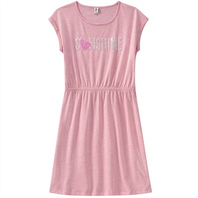 Mädchen Kleid mit Pailletten-Schriftzug