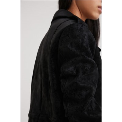 Chaqueta recta bolsillos