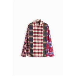 CHECK PATCHWORK SHIRT
