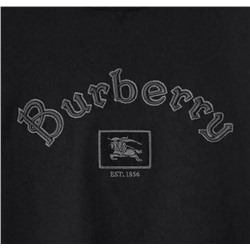 Мужская  хлопковая футболка с вышитыми буквами Burberr*y