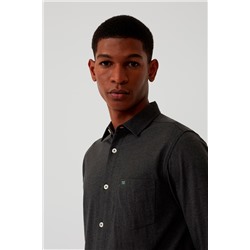 Camisa Gris oscuro jaspeado