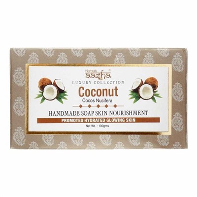 AASHA HERBALS Handmade Coconut Soap Мыло Кокос ручной работы 100г
