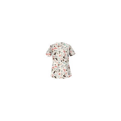 UA Springtime Hop Coffee Bean Print Scrub Top