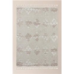 Clavier Saçaklı Halı - Kemik - 80x300 cm