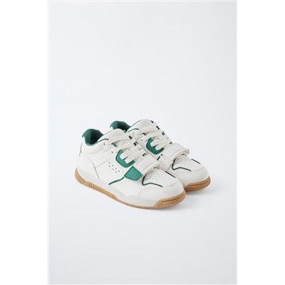 MULTI-PIECE HIGH-TOP SNEAKERS