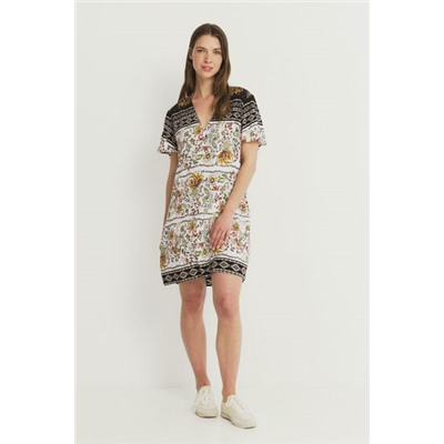 Vestido camisetero étnico
