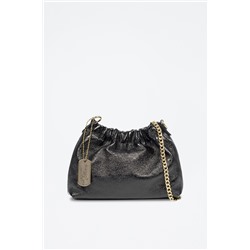 Bandolera Ascea de piel - Negro