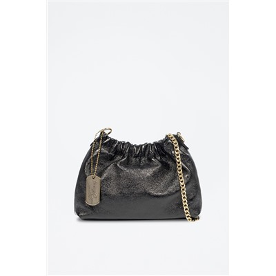 Bandolera Ascea de piel - Negro