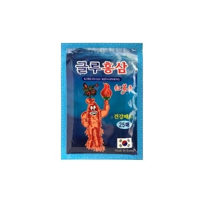 Blue_Korea Glu Red Ginseng Лечебные пластыри на основе экстракта красного женьшеня