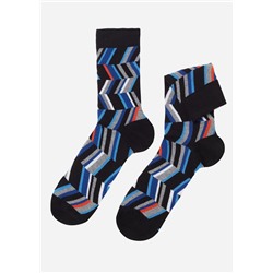 Kurze Herren-Baumwollsocken mit Muster