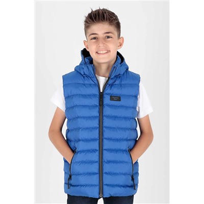 AHENGİM Erkek Çocuk Yelek Erkek Çocuk Kapüşonlu Şişme Yelek Ak215051 1-2-10000982