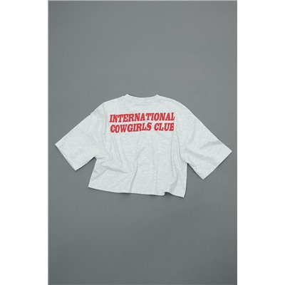 T-SHIRT WITH SLOGAN