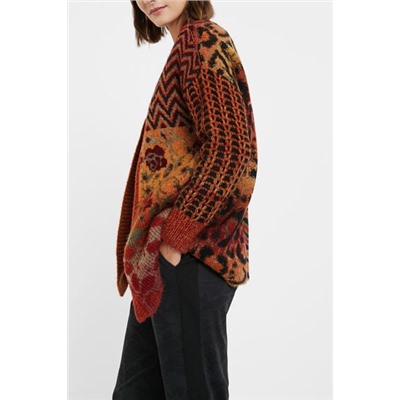 Chaqueta punto boho