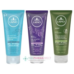 Laino Shampooing Douche Monoï + Gel Douche Figue + Crème de Douche Olive 3x200mlLot  × 3