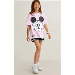 Micky Maus - Set - Kurzarmshirt und Scrunchie - 2 teilig