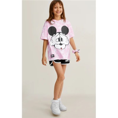 Micky Maus - Set - Kurzarmshirt und Scrunchie - 2 teilig