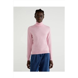 United Colors of Benetton Dik Yaka Merino Kazak 122A1002D2348-5T9
