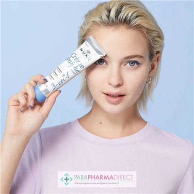 Nuxe Crème Fraîche de Beauté 3-en-1 - Crème Hydratante 48H + Lait Démaquillant + Masque Repulpant 100ml