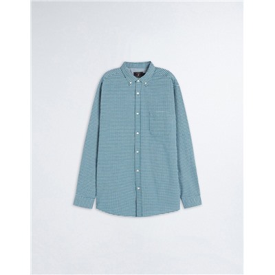 Plaid Oxford Shirt, Men, Green