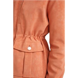 Chaqueta recta bolsillos