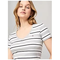 Stripe V-Neck Favorite T-Shirt