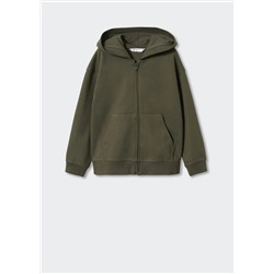 Sudadera capucha cremallera -  Niño | MANGO OUTLET España