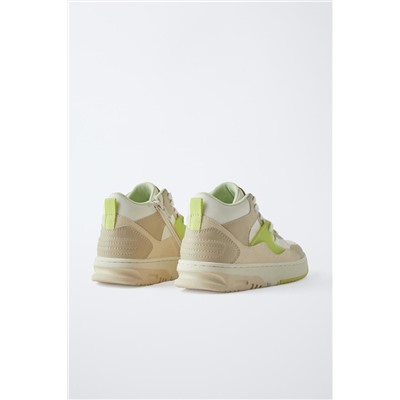 MULTI-PIECE HIGH-TOP SNEAKERS