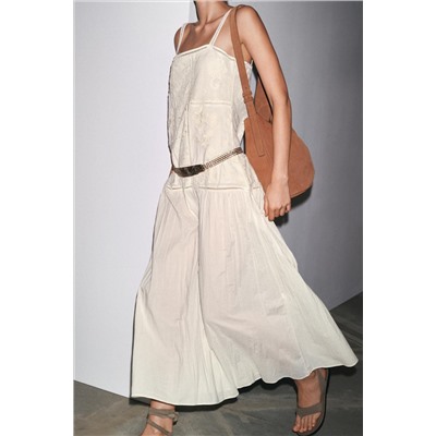 ZW COLLECTION PATCHWORK EMBROIDERED DRESS